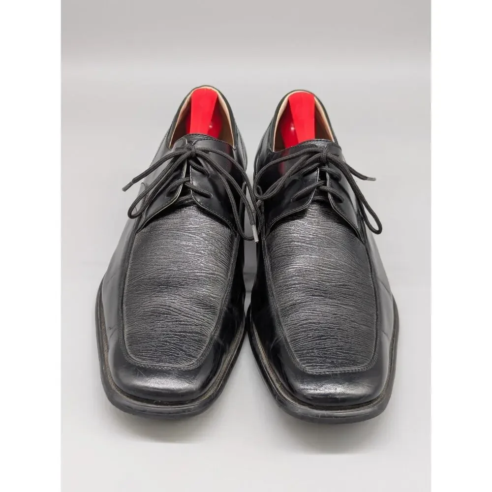 Dong Hai Dress Shoe Mens Black Leather Classic Round Toe Oxfords Size 42